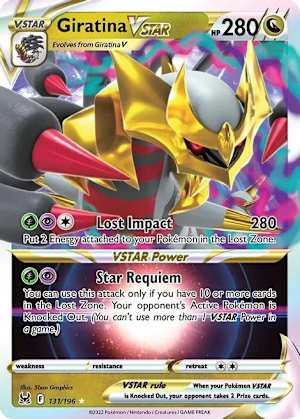 Giratina Vstar card